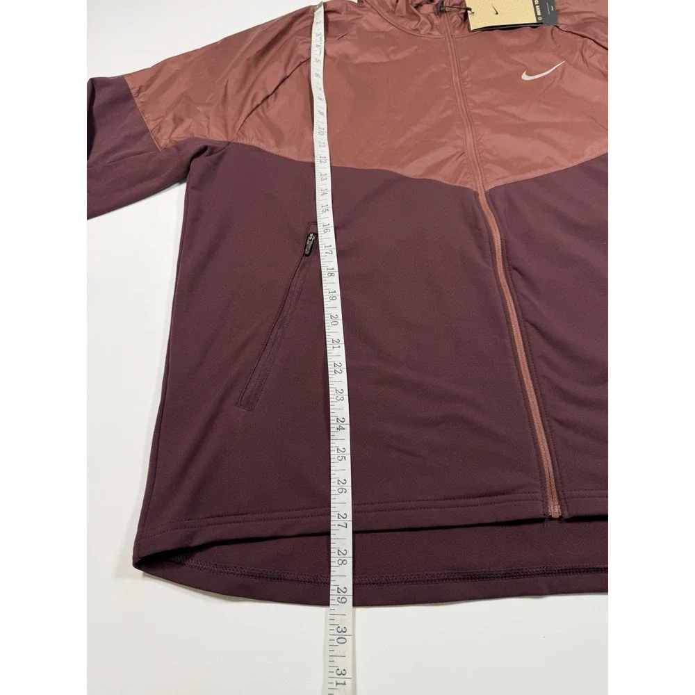 Nike Miller Repel Winterized Burgundy Hooded Running Jacket HV2669-652 Men's XL